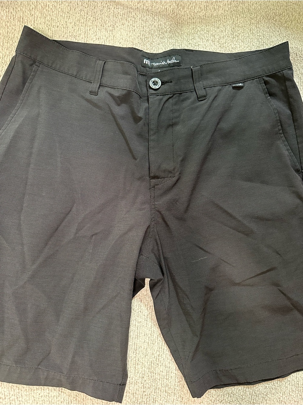 Travis Mathew Men’s Black Casual Chino Shorts